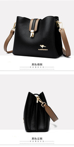 Bolso de Mensajero Personalizado Simple de Gran Capacidad, Bolso de Hombro de PU para Mujer, Bolso de Mano para la Vida Diaria - Product Image 4