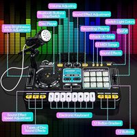 Nouvel instrument de musique multifonctionnel pour enfants avec microphone et table de mixage DJ - Édition standard