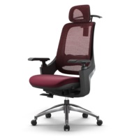 GT1 Chaise de bureau réglable de luxe à usage intensif avec design moderne Mesh Boss Director Chaise de direction pour espace de bureau moderne