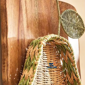 Caliente exquisita cocina o sala de estar dormitorio hogar decorativo hecho a mano Seagrass papel pera bandeja de proveedor de Vietnam - Product Image 3