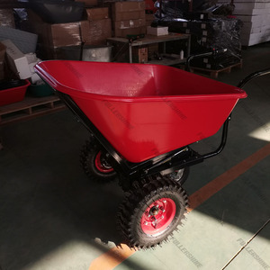 Carriola Elettrica a Batteria con Cassone Ribaltabile in Plastica a Due Ruote di Buona Qualità di Produzione Cinese - Product Image 1