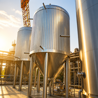 Cuve de Fermentation de Bière en Acier Inoxydable Tonsen 1000L-3000L [Capacité] Unitank HL pour Brasserie Commerciale