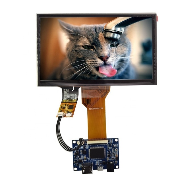 Bestar 1024*600 TFT Display Module Kit 7-Inch Mini Capacitive USB Driver Board LED Backlight for Raspberry Pi LCM Type LCD