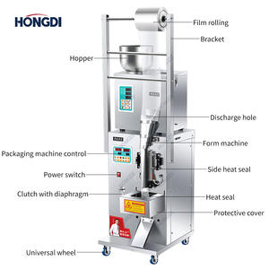 Máquina Empacadora de Gránulos de Alta Velocidad con Sellado Automático de Cuatro Lados, Etiquetado y Llenado para Envasado de Alimentos y Productos Químicos en Bolsas/Envases de Plástico - Product Image 3