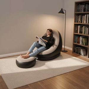<b>Inflatable</b> Chair Modern Design Set With Household Pump Air <b>Sofa</b> & Couch Lounge for Livingroom Bedroom Office Outdoor - Product Image 4