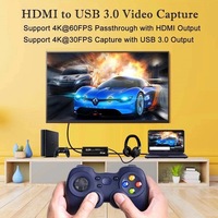 HDMI a USB3.0 Capture 4K 60Hz Convertidor de video portátil confiable para transmisión de juegos Transmisiones en vivo Grabación de video