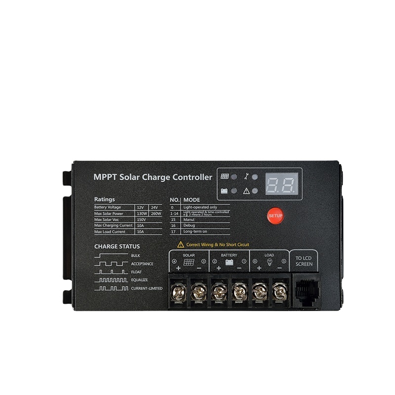 SRNE Solar MT2410N10 12V/24V MPPT solar controller 10A regulator mppt solar charge controller