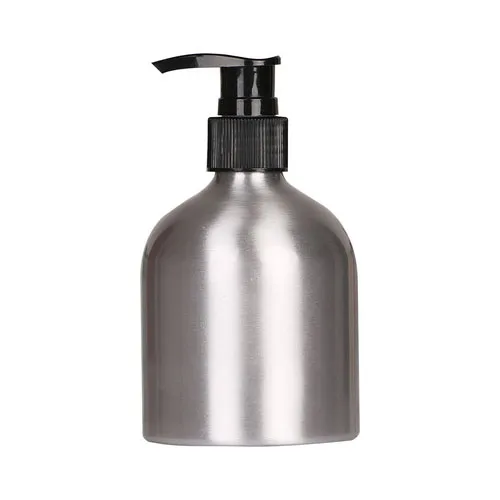 300ml pudgy hand sanitizer press type split bottle Shampoo Shower gel cosmetics nozzle pressure pump empty aluminum bottle