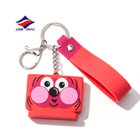 Longzhiyu, usine OEM depuis 20 ans, porte-clés en PVC souple personnalisés de haute qualité, finition brillante, durables, imperméables, écologiques