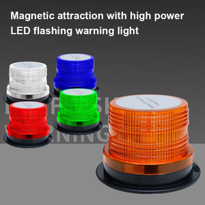 10-30V LED Magnetic Roof cảnh báo ánh sáng-360 ° xoay Strobe Beacon cho xây dựng xe/xe nâng hàng (đa-chế độ Flash) - Product Image 6
