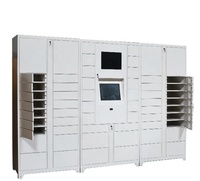 Casier automatisé en acier d'armoire de blanchisserie de courrier de colis en acier enduit de poudre avec l'écran