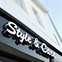 Enseignes lumineuses Led personnalisées pour extérieur 3D Store Front Led Letter Open Channel pour signalisation en métal avec logo d'entreprise