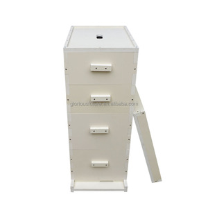 Wholesale Bee Keeping 4 Layer PVC Material 8-Frame Plastic Beehive