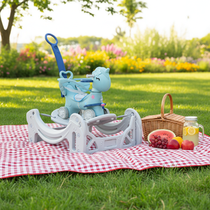 <span class=keywords><strong>Cavallo</strong></span> <span class=keywords><strong>a</strong></span> <span class=keywords><strong>Dondolo</strong></span> e Trampolino 2-in-1 Mishore, Regalo di Primo Compleanno per Bambini, <span class=keywords><strong>Cavallo</strong></span> Saltante Anti-Ribaltamento - Product Image 2