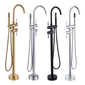 Juego De grifo De baño De soporte sin suelo, grifo De <span class=keywords><strong>Banera</strong></span>, juego De mezclador De <span class=keywords><strong>ducha</strong></span>, grifo De bañera De Baño - Product Image 1