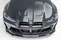 Pour BMW G80 G81 M3 G82 G83 M4 Competition 2020-2026 Spoiler avant en carbone sec style MP, lèvre de pare-chocs et séparateurs latéraux 51192475168
