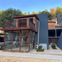 Maison Triangulaire Préfabriquée Moderne de Luxe, Chambre d'Hôtel Triangulaire avec Cuisine Portable, Maison Préfabriquée de Luxe pour Solutions de Projets