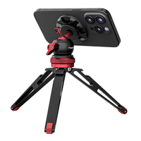 Mini trépied en aluminium extensible, portable et léger, avec vis 1/4 ", compatibilité universelle pour appareil photo reflex numérique et téléphone