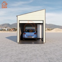 Garage préfabriqué portable sur mesure DXH Factory, abri pour voiture avec panneaux sandwich et structure en acier, abri de stockage étanche en kit