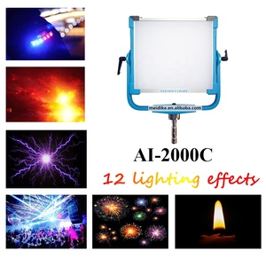 Yidoblo AI-2000C equipo de iluminación de <span class=keywords><strong>película</strong></span> LED RGBW, Panel suave multicolor de 200W, luz de video con coche de policía/fuego/Paparazzi/Pulsing - Product Image 4