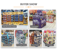 Présentoirs en carton pour snacks, chips, bonbons, produits alimentaires, magasin de détail éphémère