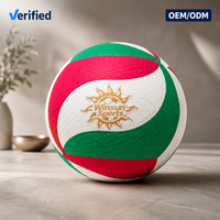 Ballon de volley-ball professionnel thermocollé, norme FIVB, en cuir PU, fabricant OEM avec logo personnalisé