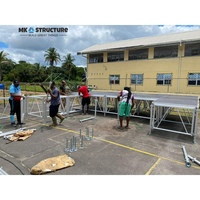 Etapa modular de aluminio, escenario de elevación, Programa de espectáculo, escenario de armazón