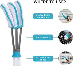 2 in 1 Perfect Quality Air Condition Window <strong>Blind</strong> Cleaning Brush Microfiber <strong>Blind</strong> <strong>Cleaner</strong> - Product Image 4