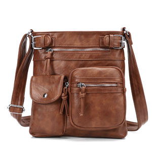 Nouveauté Sac bandoulière vintage multifonctionnel en cuir PU imperméable à motif lettres - Product Image 3