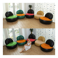 Fauteuil inclinable gonflable moderne et minimaliste en PVC floqué, siège unique, canapé gonflable en forme de L, mobilier de salon