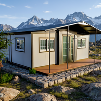 Maison conteneur préfabriquée extensible prête à être expédiée, 20 pieds, 30 pieds, 40 pieds, 2, 4 ou 5 chambres, villa préfabriquée, maison portable, casa portable