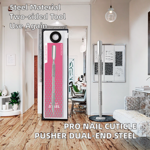 Herramientas Profesionales Desechables para Uñas al por Mayor: Empujador de Cutículas de Acero Inoxidable de Doble Cara, Cortaúñas y Removedor de Callos - Product Image 2