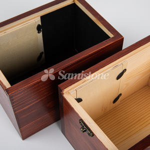 3 вида цветов фото Pet памятники урны OEM под заказ с изображением желтой деревянной кошки коробка логотип росписью Pet гробы для пепла домашних животных - Product Image 6