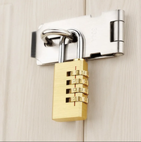 Cadenas à combinaison moderne avec clés sans clé Laiton Cuivre Zinc Aluminium Alliage