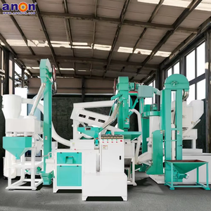 <span class=keywords><strong>Anon</strong></span> 15S Juego completo Equipo de molienda de arroz combinado Máquina de molienda de arroz de cáscara completa automática - Product Image 1