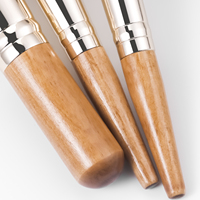 Ensemble de 9 pinceaux de maquillage JLY Mini pour un maquillage exquis, pinceaux de maquillage portables pour les voyages