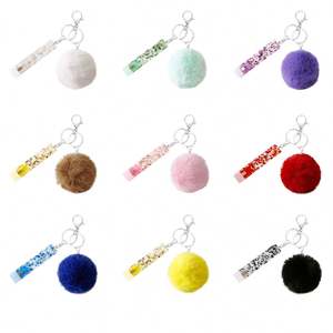 Promoción Extractor de tarjetas de crédito Lindo acrílico Tarjeta bancaria de débito Grabber para clavos largos Llavero de cajero automático <span class=keywords><strong>con</strong></span> bola de pompón y clip de plástico - Product Image 3