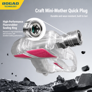 Accessoires pour nettoyeur haute pression BOGAO, pistolet à <span class=keywords><strong>eau</strong></span> rotatif transparent à verrouillage automatique pour le lavage de voiture - Product Image 2