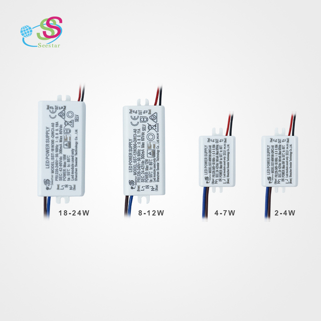 12W Mini LED Driver 260mA EU Isolated Flicker-Free Constant 24V Single Output TUV CE SAA CB Certifications Plastic LED Lighting