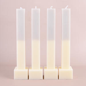 Custom <b>Square</b> Pillar Soy Wax Scented <b>Candle</b> Manufacturer Semi Manual Semi Mechanical Festival Atmosphere Export Supply - Product Image 1