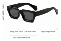 Lunettes de soleil carrées épaisses tendance pour hommes et femmes, en acétate, protection UV, style classique, lunettes de créateur de luxe