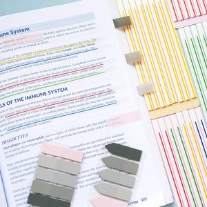 160 cintas resaltadoras transparentes: etiquetas adhesivas transparentes, páginas resaltadas largas y altas, etiquetas <span class=keywords><strong>de</strong></span> índice marcadas, notas sobre suministros <span class=keywords><strong>de</strong></span> oficina - Product Image 4