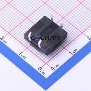 TS-KG10D-BB45F Tactile Switch Through hole Component THT,12x12mm Switch Single Pole Single Throw Round Button 2.5N Through Hole - Product Image 2