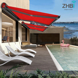 Auvent rétractable sur mesure, pare-soleil extérieur pliable, auvent motorisé 6M <span class=keywords><strong>4M</strong></span>, auvent cassette motorisé <span class=keywords><strong>électrique</strong></span> pour extérieur - Product Image 3