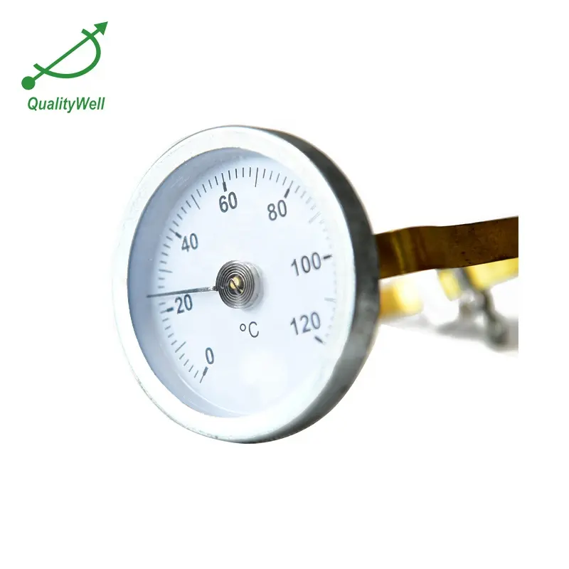 Surface Pipe Thermometer Pipeline Pipe Thermometer To Measure Surface Bimetal Temperature