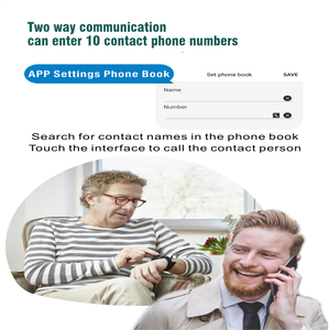 L20 Personal Emergency PERS <span class=keywords><strong>Aide</strong></span> d'urgence instantanée Détection de chute Cellulaire 4G LTE Smartwatch Pour personnes âgées <span class=keywords><strong>à</strong></span> la maison - Product Image 5