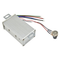 Contrôleur de vitesse de moteur DC PWM 9-60V 20A à variation continue, modulateur de largeur d'impulsion, potentiomètre rotatif 100K pour la vitesse du moteur