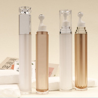 Bouteilles à rouleaux vides rechargeables de 20ml Bouteille à rouleaux en plastique Bouteilles à rouleaux en plastique et bille à rouleaux en acier inoxydable