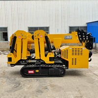 Mini-grue araignée modèle 3B de 3 tonnes, flèche télescopique de 9,3 m, grue araignée hydraulique à double alimentation