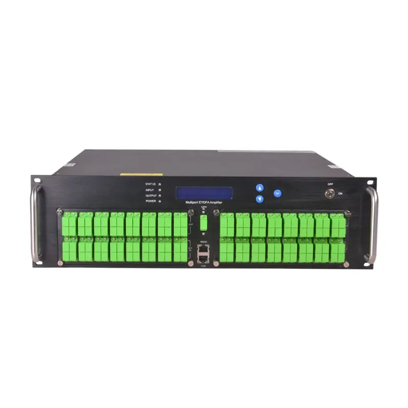 64 Port 1550nm EDFA with WDM 16dBm Fiber Optical Amplifier